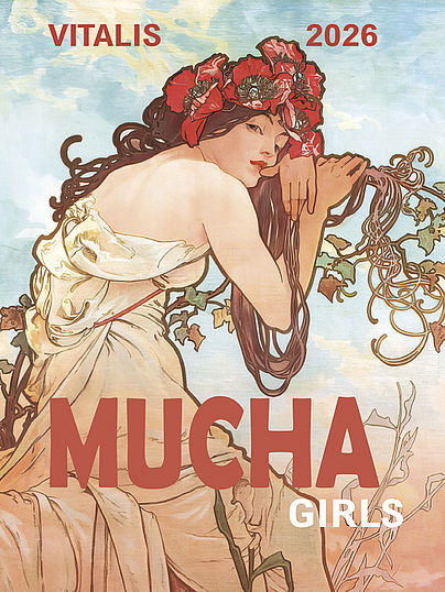 Minikalender Mucha Girls 2026