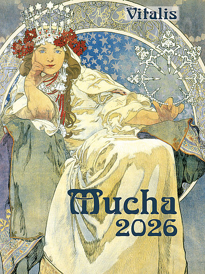 Minikalender Mucha 2026