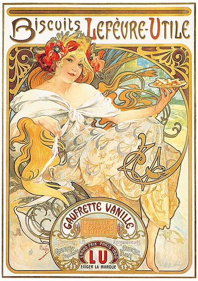 Magnet Mucha Biscuits Lefévre
