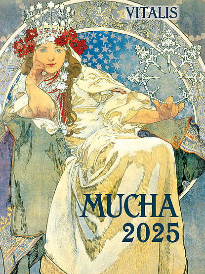 Minikalendář Alfons Mucha 2025