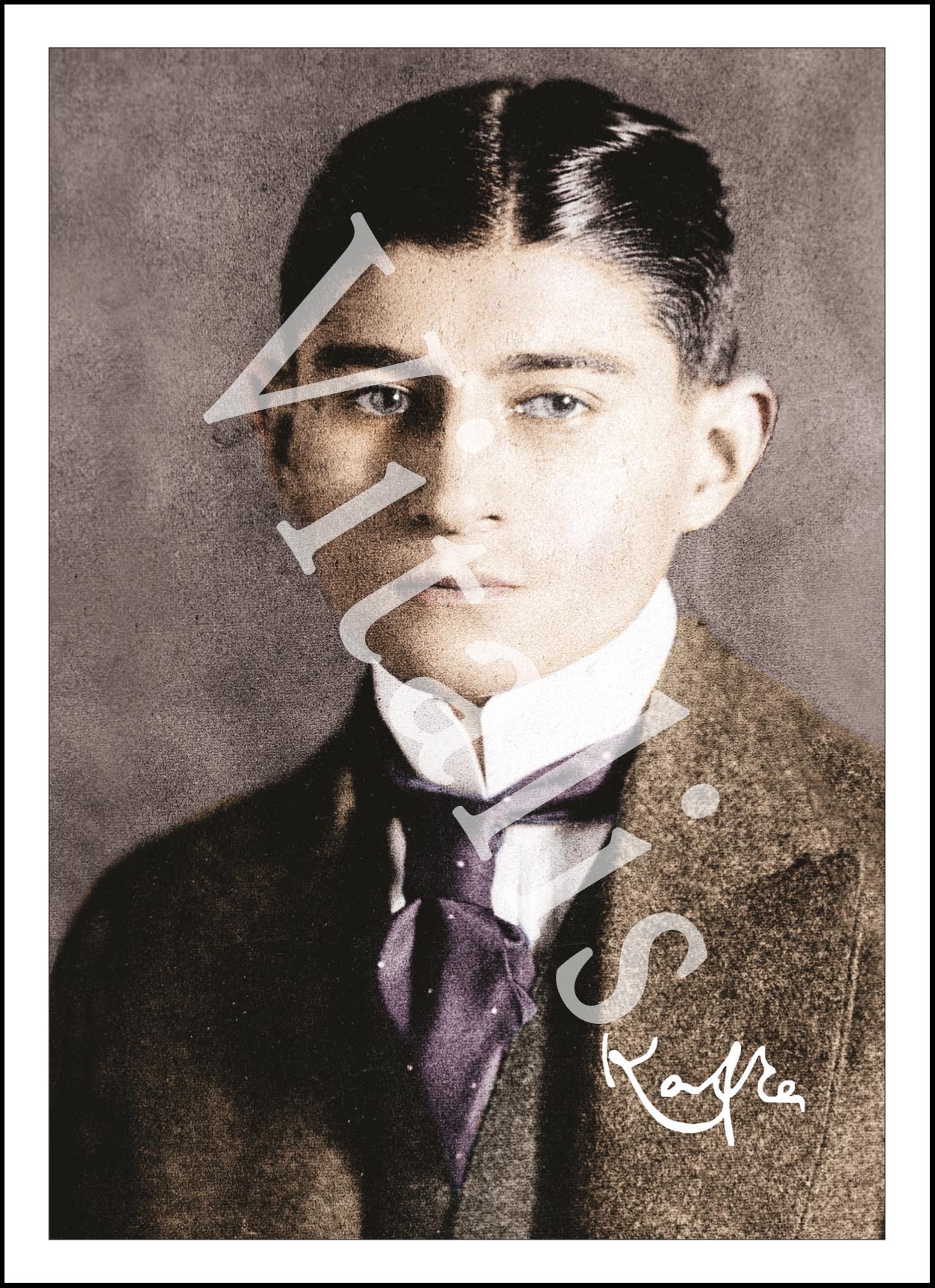 Franz Kafka Prag Postkarte 